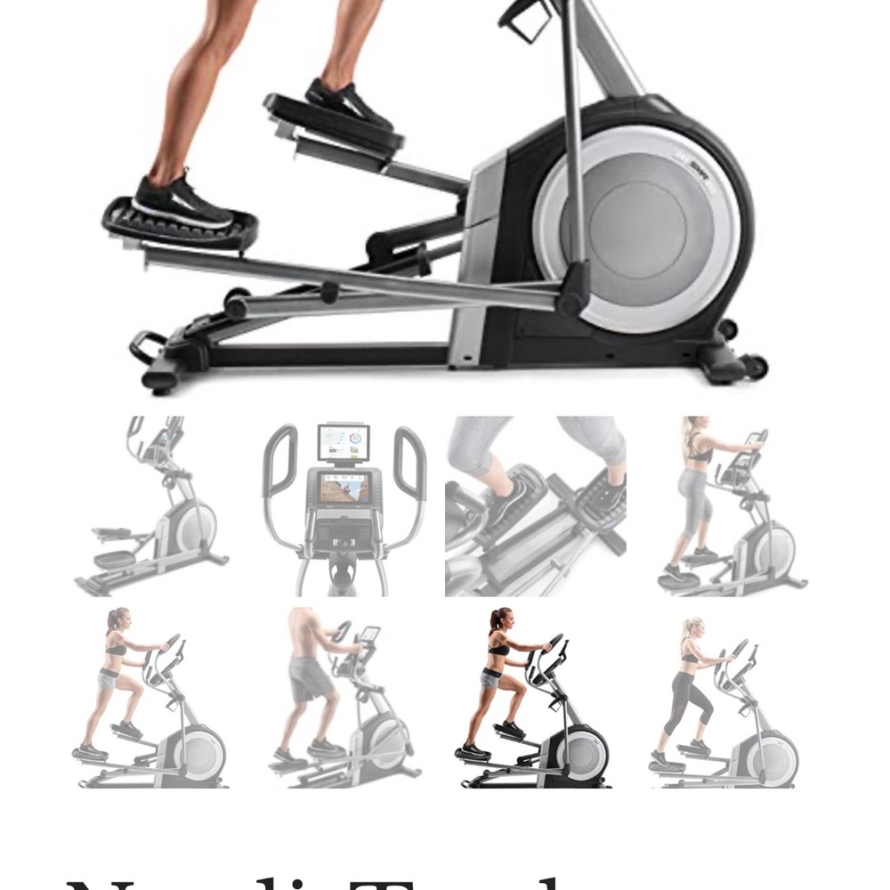 NordicTrack Elliptical Trainer - Black & Silver PICK UP ONLY IN HUNTINGTON BEACH